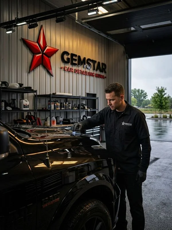 Gemstar detailer at work in the Kuna shop